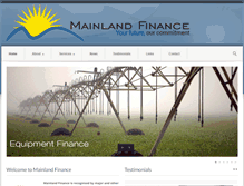 Tablet Screenshot of mainlandfinance.com.au